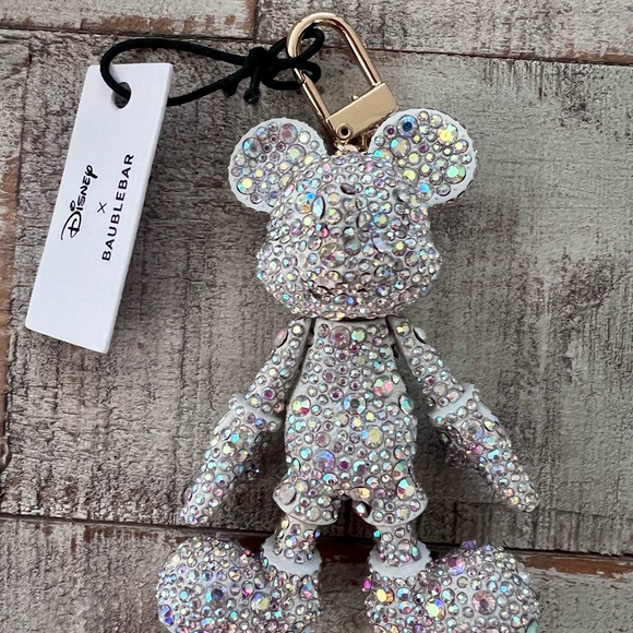 BaubleBar Accessories - Disney X Baublebar Mickey Mouse Crystal Iridescent Bag Charm/Keychain Brand New
